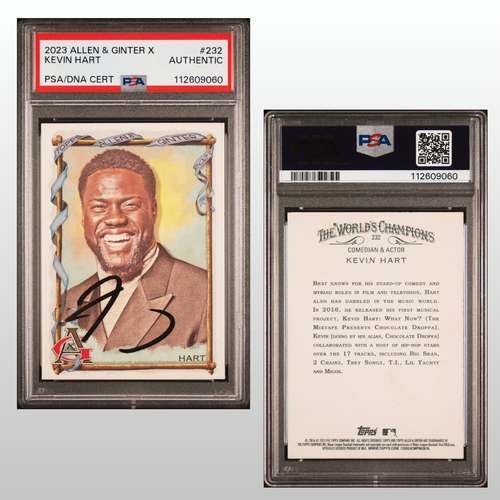 2023 Allen & Ginter X Kevin Hart #232 Signed Autograph PSA DNA Authentic Rare