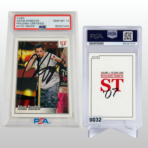 2007 Spotlight Tribute Adam Sandler 36/50 Autograph PSA DNA GEM MT 10 Auto