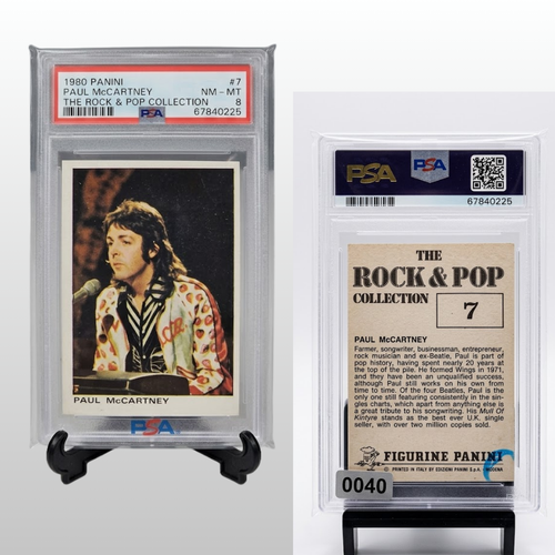 1980 Panini Rock and Pop Collection Paul McCartney #7 PSA 8 NM-MT Sticker