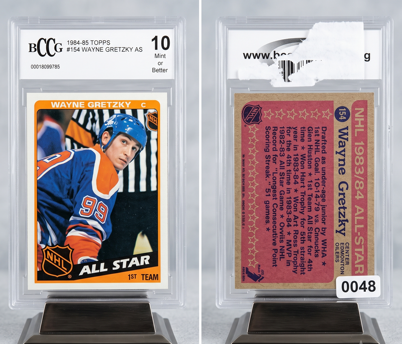 Wayne Gretzky 1984 Topps Chewing Gum All Star 154 Mint 10 Great One Begins
