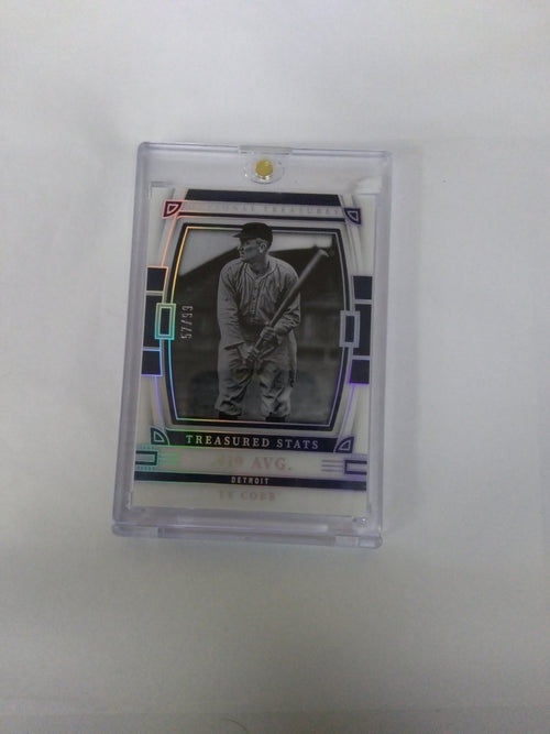 2023 Panini National Treasures Ty Cobb Stats Relic /99 Detroit Tigers Card HOF