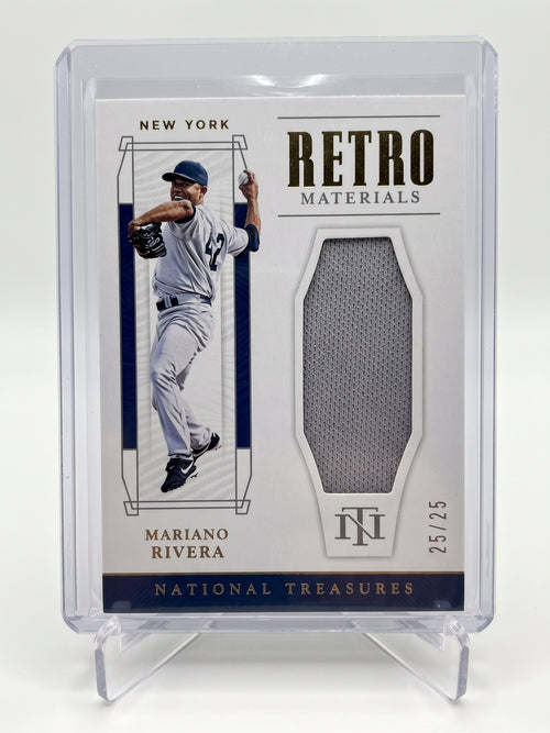 mariano rivera 2019 panini national tressures retro materials /25 rm-mr  Yankee icon