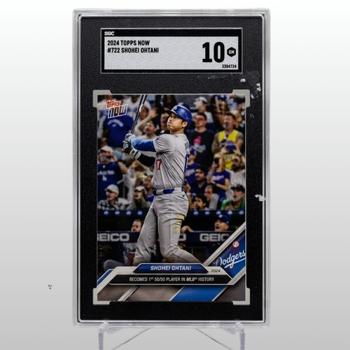 2024 Topps Now Shohei Ohtani #722 Blue Parallel 3/22 SGC 10 Gem Mint 50/50 Rare