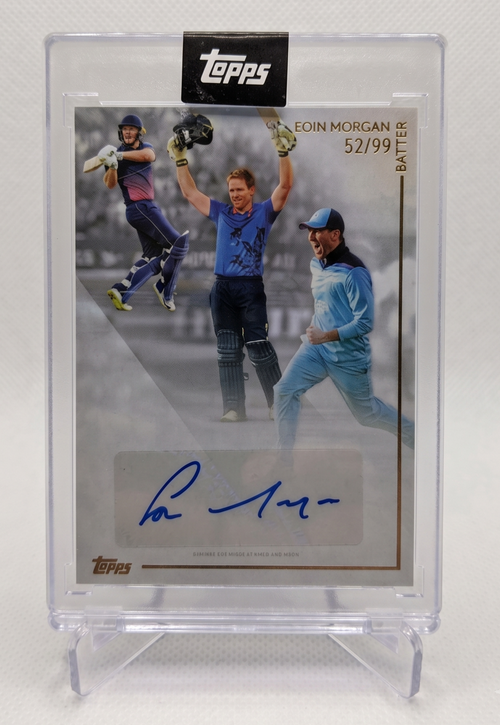 Topps Cricket Eoin Morgan Autographed Memorabilia World Cup Winner /99