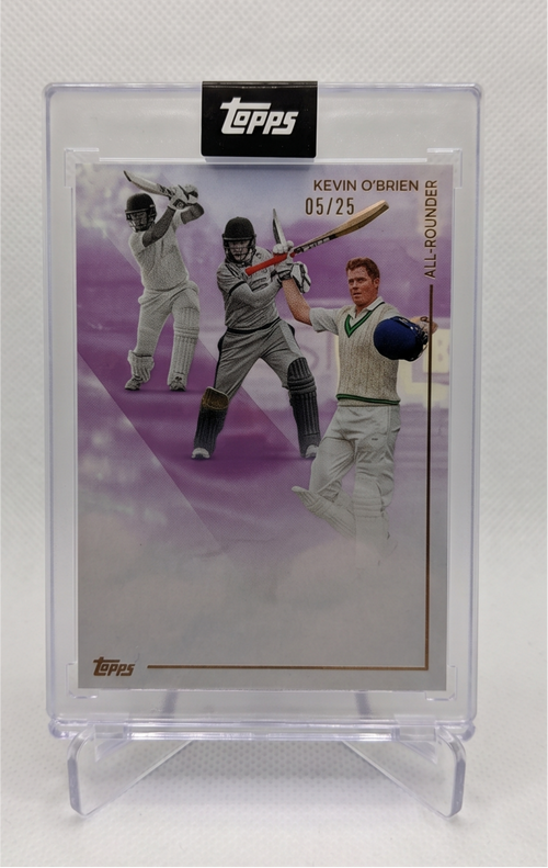2025 Topps Cricket Legends Game Vol 2 Kevin OBrien /25 Irish Icon Memorabilia