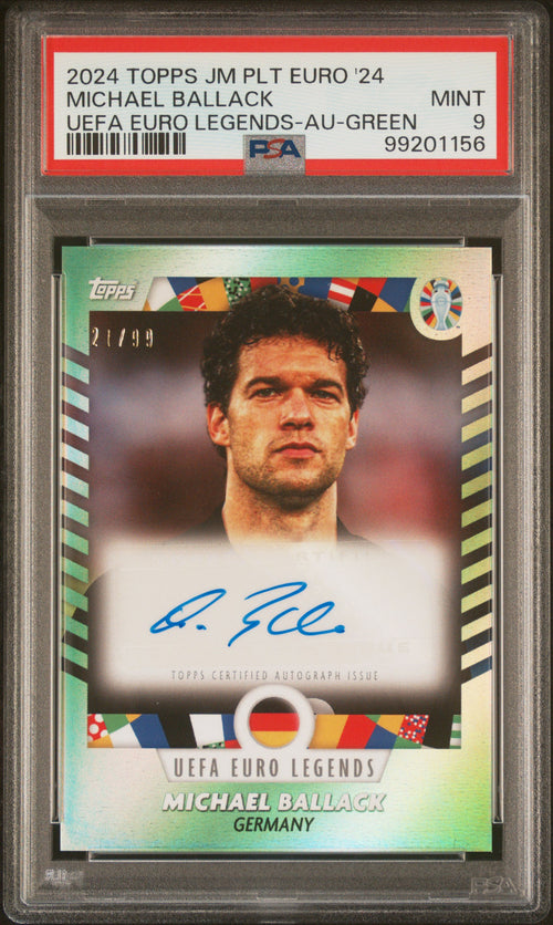 Topps Jose Mourinho Platinum Set Euro 2024 Michael Ballack Auto /99 PSA 9