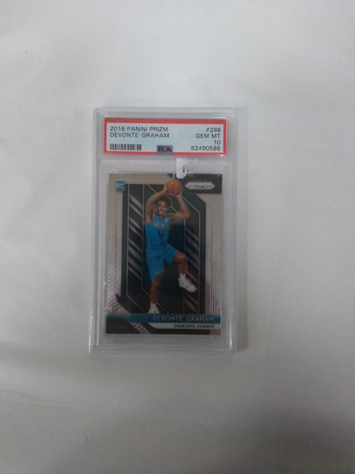 2018 Panini Prizm Devonte' Graham #288 Silver Prizm Rookie Card PSA 10 Gem Mint