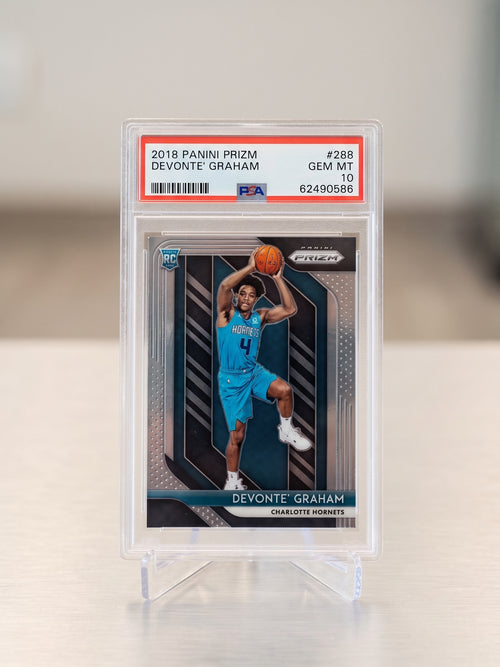 2018 Panini Prizm Devonte' Graham #288 Silver Prizm Rookie Card PSA 10 Gem Mint