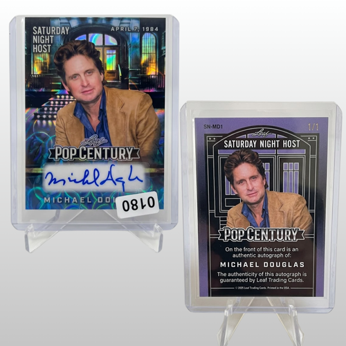 2025 Leaf Pop Century  Metal Code Red SNL Host Michael Douglas 1/1