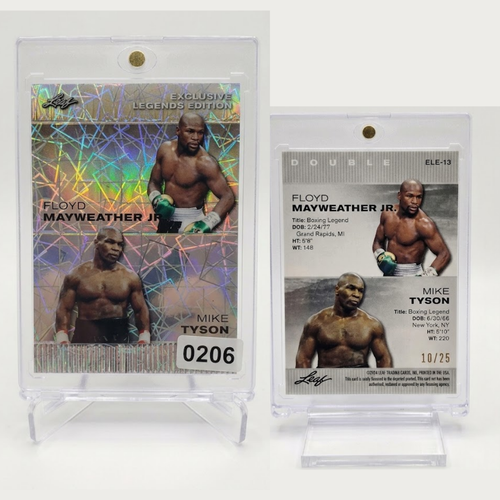 2024 Leaf Exclusive Legends Mike Tyson Floyd Mayweather Double #ELE-19 10/25