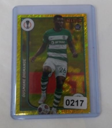 2023-24 Topps Merlin Ousmane Diomande RC YELLOW SHIMMER Refractor 175 #114