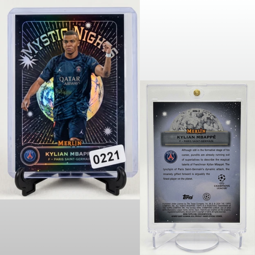 2023-24 Topps Merlin Kylian Mbappe MYSTIC NIGHTS Insert #MN-2 PSG France