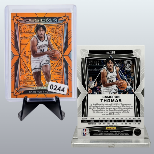 Cameron Thomas 2023-24 Panini Obsidian NBA Rookie Card Limited Edition /99