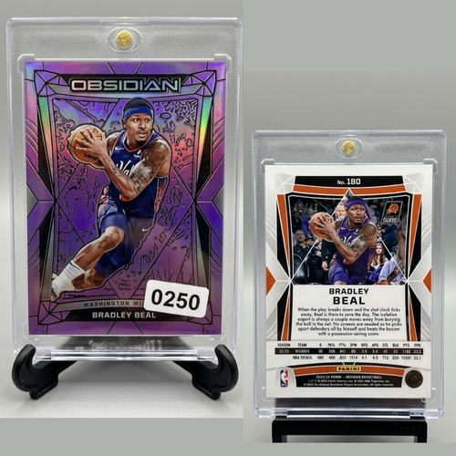 2023-24 Panini Obsidian Basketball Bradley Beal Purple /49 Card Phoenix Suns