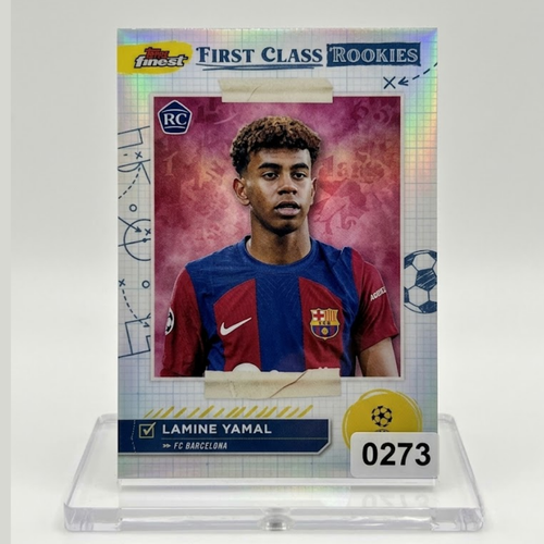 Lamine Yamal 2023-24 Topps Finest First Class Rookies RC #FR-1 FC Barcelona Card