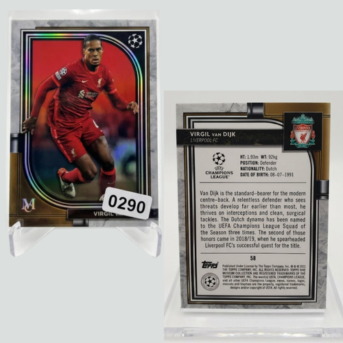 Virgil van Dijk 2022 Topps Museum Collection 58  Defensive Wall
