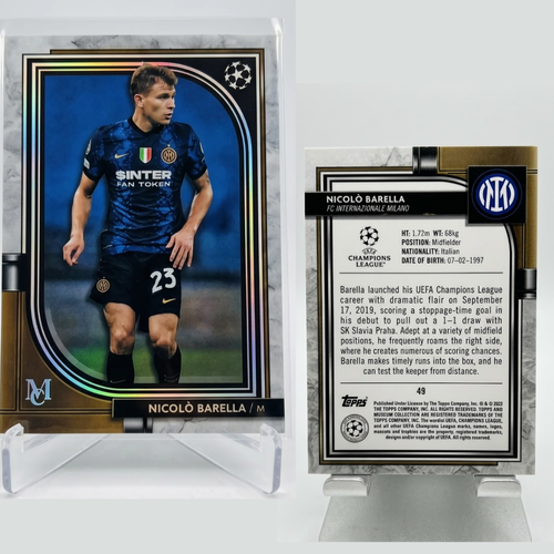 Nico Barella 2022 Topps Museum Collection 49  Midfield maestro