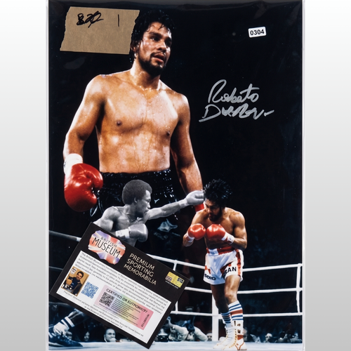 Roberto Duran Signed Montage Hands of Stone 16x12 Autographed Artwork