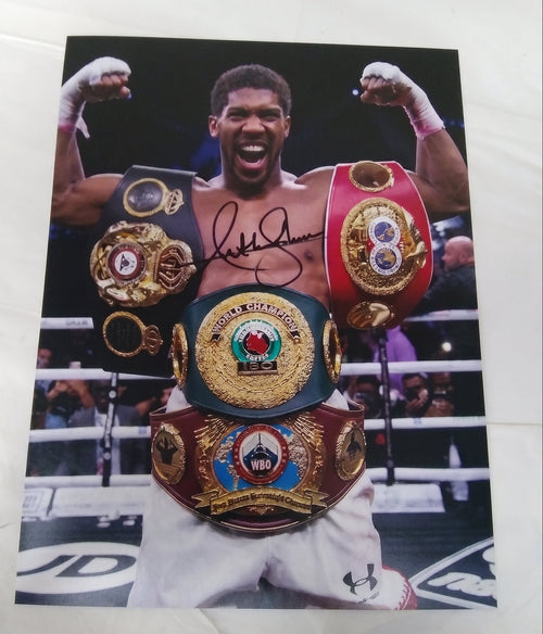 Anthony Joshua Signed 16x12 Photo AJ Edition Autographed Heavyweight Star