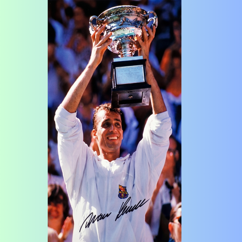 Ivan Lendl Signed 16x12 Photo Grand Slam Champion Tennis Great Memorabilia