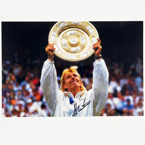 Martina Navratilova Signed 16x12 Photo of Tennis Legend and Grand Slam Star