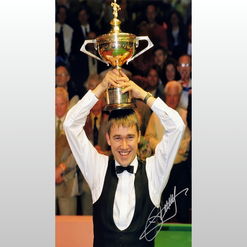 Stephen Hendry Signed Photo 16x12 Snooker Legend Autographed Memorabilia