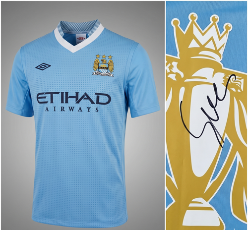 David Silva Manchester City Signed Shirt Midfield Maestro Autographed Gift
