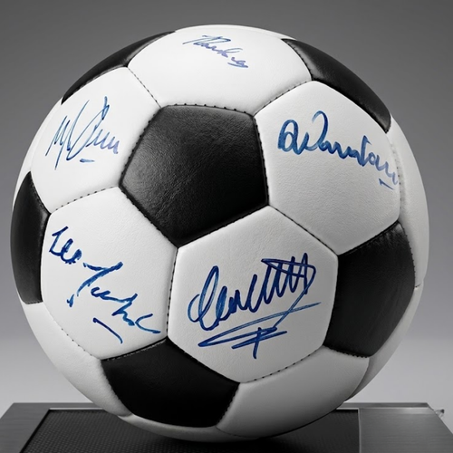كرة موقعة من أبطال كأس الكؤوس الأوروبية 1972، رينجرز، احتفالاً بالمجد الأوروبي 1972