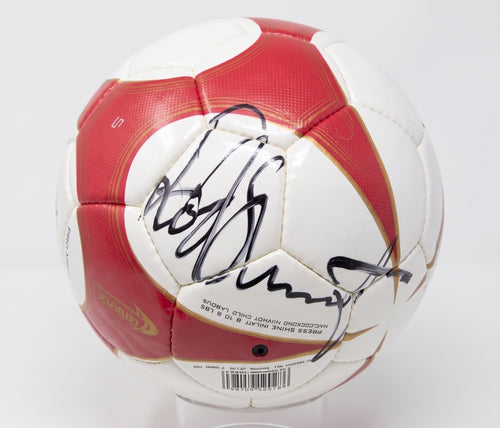 Rod Stewart Signed Ball with Concert Ticket Rock Royalty Memorabilia Item