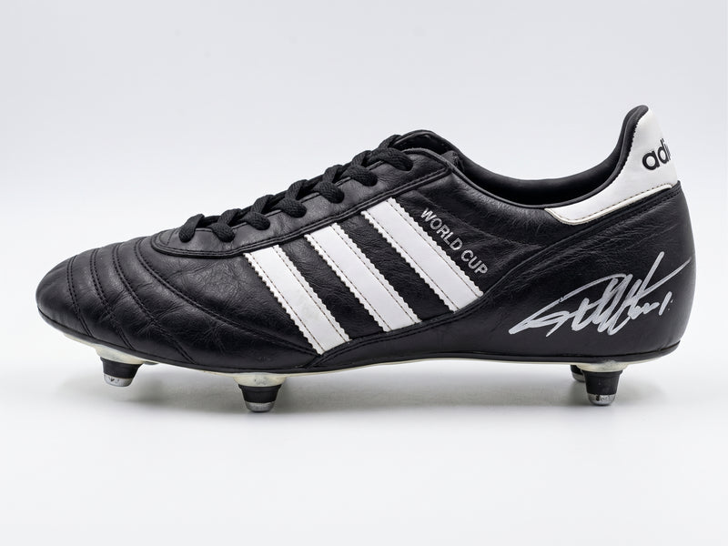 Geoff Hurst Signed adidas World Cup Boot 1966 Football Hero Authentic Relic