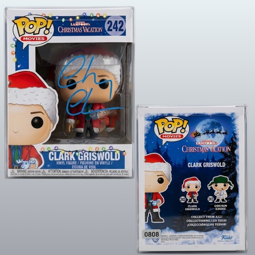 Chevy Chase Signed National Lampoons Christmas Vacation Funko Pop 242 JSA COA