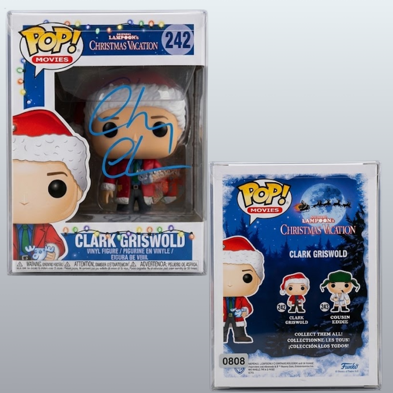 Chevy Chase Signed National Lampoons Christmas Vacation Funko Pop 242 JSA COA