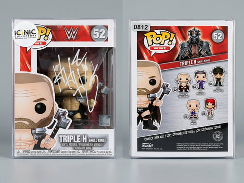 Triple H Signed Skull King Funko Pop 52 WWE Autograph PSA DNA COA
