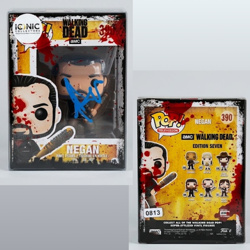 Jeffrey Dean Morgan Signed Negan 390 Funko Pop The Walking Dead Bloody COA