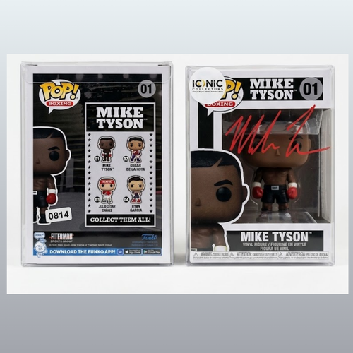 Mike Tyson Signed Funko Pop 01 Boxing Legend JSA Witnessed Fiterman COA