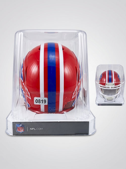 خوذة بفالو بيلز ريديل سبيد المصغرة ريترو 1987-2001 تاريخ التاتشداون