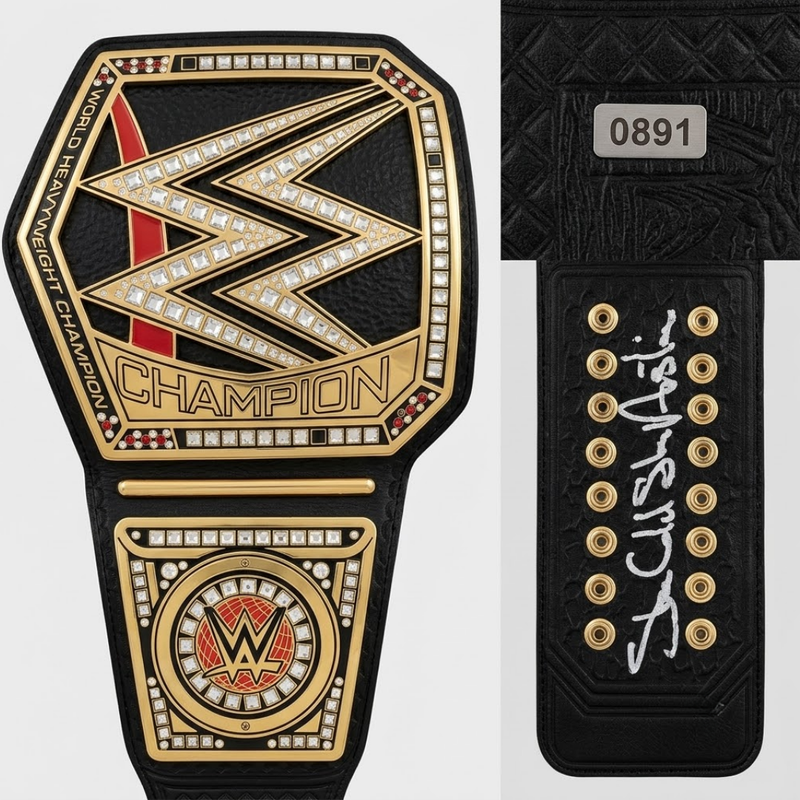 Stone Cold Steve Austin Signed WWE Champ Belt Attitude Era Beckett COA