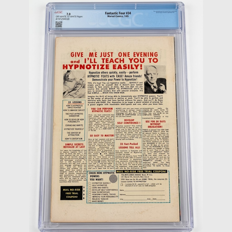 Missing Classic Vintage Fantastic Four 34 Page 16 Collector's Item Comic