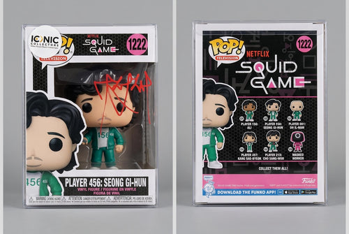 Lee Jung Jae Signed Seong Gi-Hun 1222 Funko Pop Squid Game Player 456 COA