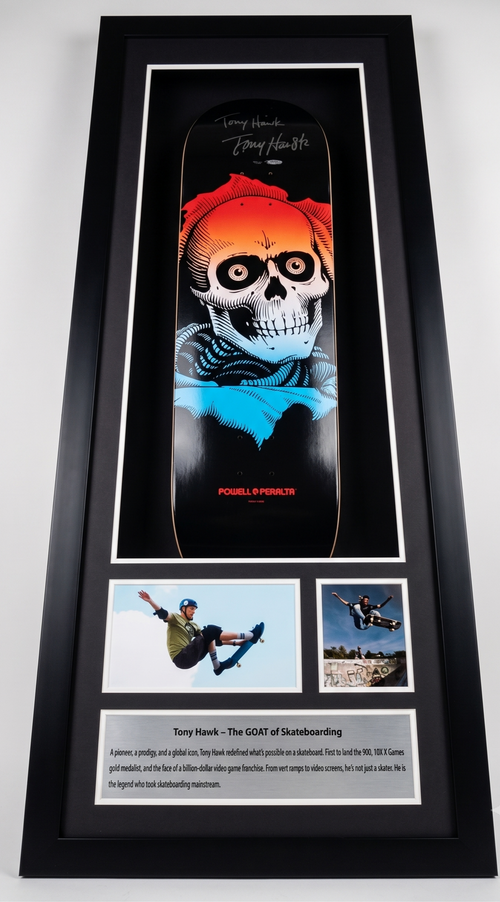 Skate Board Kings Tony Hawk Ride Super Rare UD25 Signed - With Frame