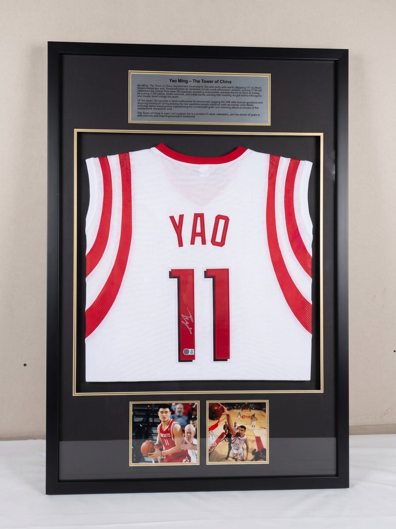 Yao Ming Signed NBA Jersey with Beckett Authentication Collectible from NBA Star