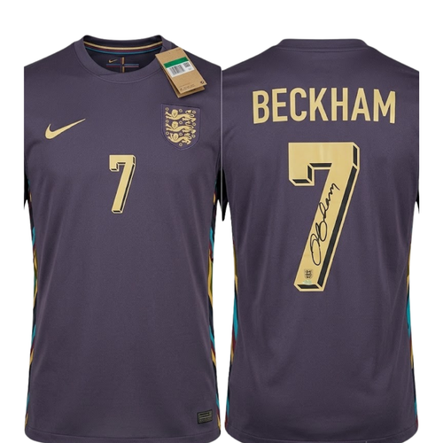 David Beckham Signed Soccer Jersey Autographed with COA Worldwide Icon Gift