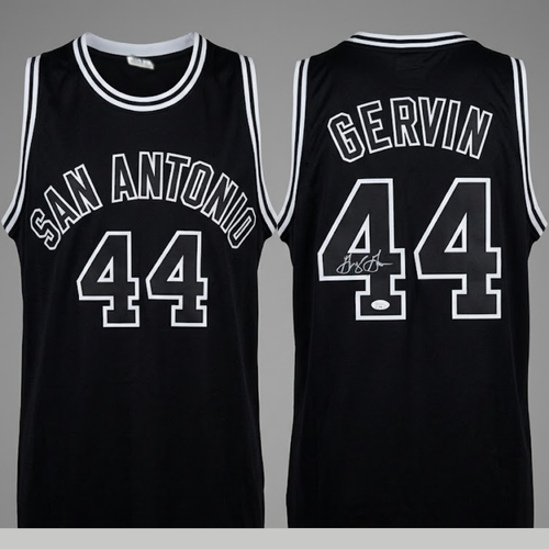 George Gervin Signed Jersey JSA Iceman Icon Basketball Memorabilia