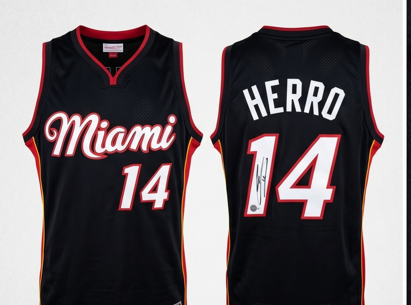 Tyler Herro Signed Jersey Beckett Auth Heat Star Rising Basketball