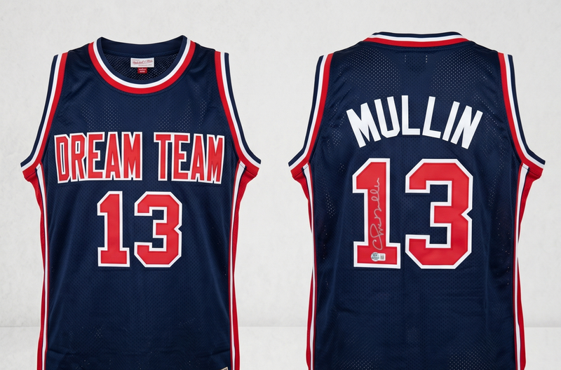 Chris Mullin Signed Jersey Beckett Golden State Legend Basketball