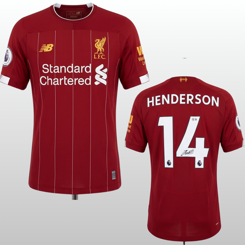 Jordan Henderson Signed NB Liverpool Jersey 201920 Beckett BAS Captain