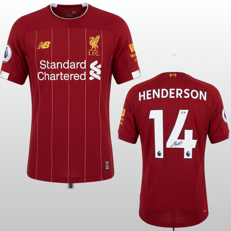 Jordan Henderson Signed NB Liverpool Jersey 201920 Beckett BAS Captain