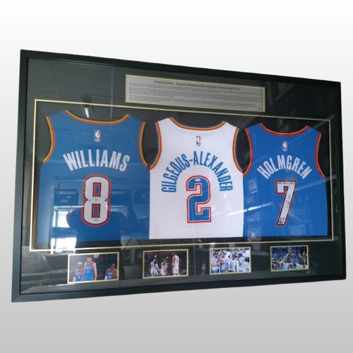 Thunder Rising SGA Holmgren Rookie Debut Jalen Williams Signed Trio