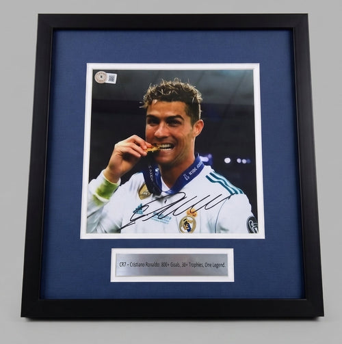 Ronaldo R7 Triple Threat Collection Beckett Poster for Soccer Fans Decor