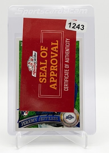 2011 Topps Heritage Jeremy Jeffress #143 بطاقة التوقيع التلقائي للاعب المبتدئ فريق برورز